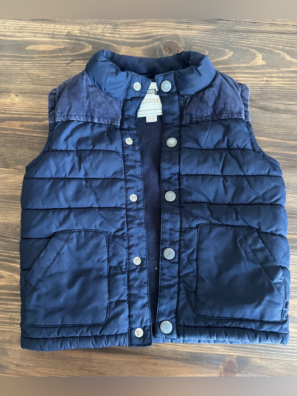 Gymboree Navy Quilted Puffer Vest for Kids